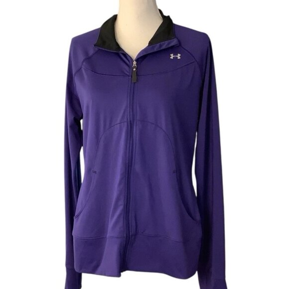 Under Armour All Season Gear Full Zip Purple Jacket Womens Size Large - Picture 1 of 9